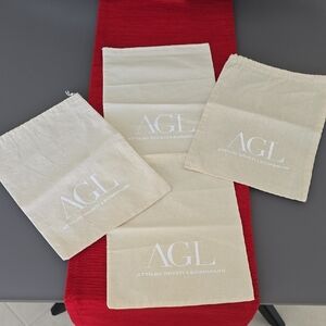 Set of 4 Attilio Giusti Leombruni (AGL) Shoe Dust Cover Bags NEW